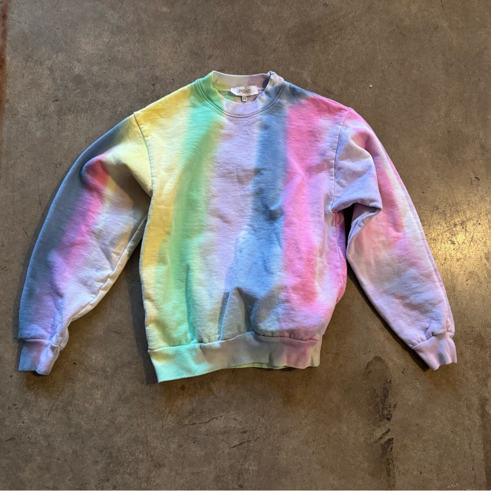 Upstate cotton rainbow sweater size XS